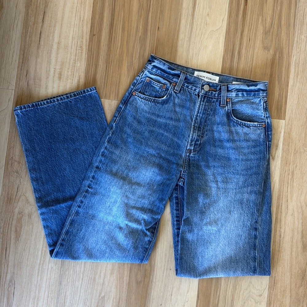 Denim Forum | The Farrah Hi-Rise Wide Jean